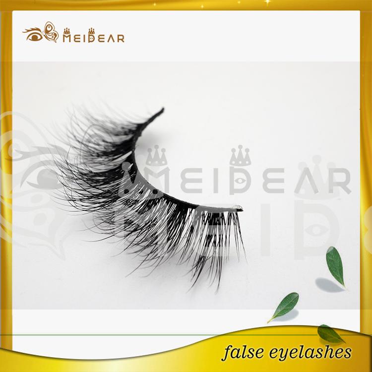 Wholesale natural looking 3D mink eyelashes with custom logo packaging